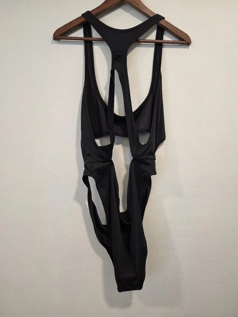 Skims Swim Cut Out Monokini Onyx Black Swimsuit -NWT